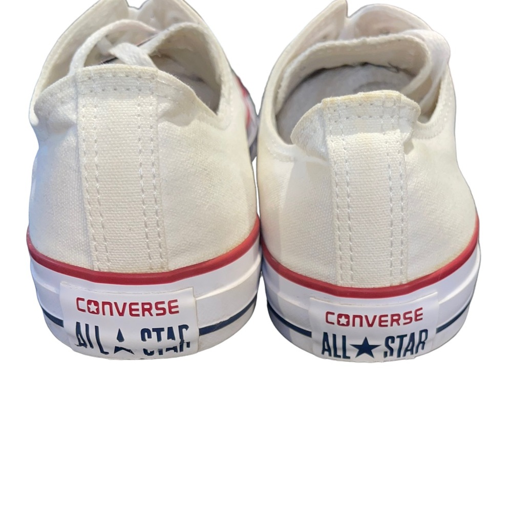 🌹🌸 Converse All‎ Stars tennis shoes white canvas unisex women sz 11, men’s… - Picture 4 of 12